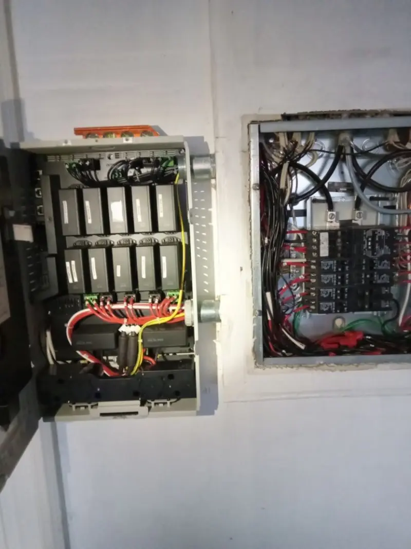 Electrical panel upgrade completed for Security Camera Wiring in Kinross